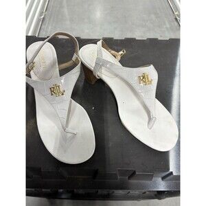 Lauren Ralph Lauren Womens Westcott Dress Sandals White 8.5